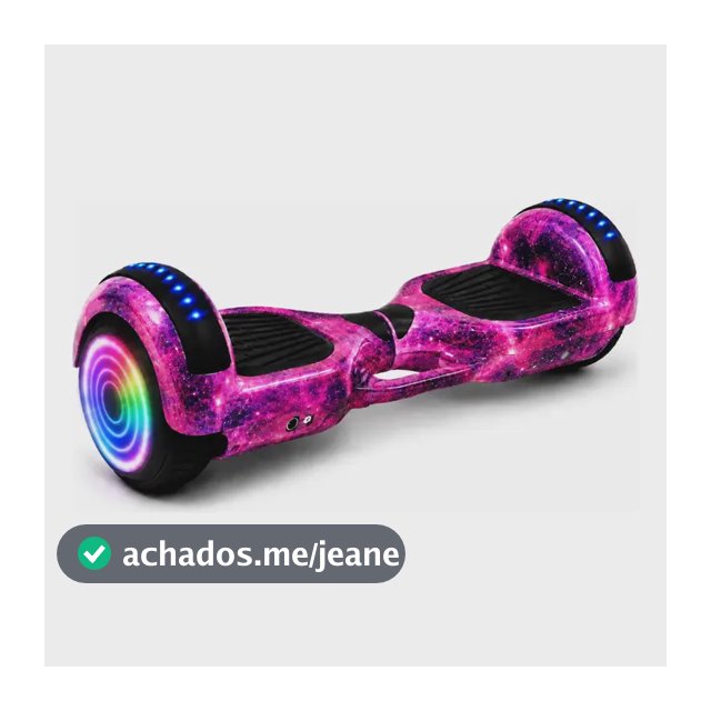 Skate elétrico hoverboard Smart Balance Hoverboard 6.5 Bluetooth Cor Roxo Galaxia