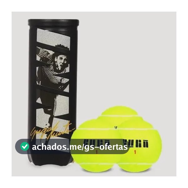 Bola De Tênis Inni Guga Kuerten Tubo 3 Bola Amarela Premium