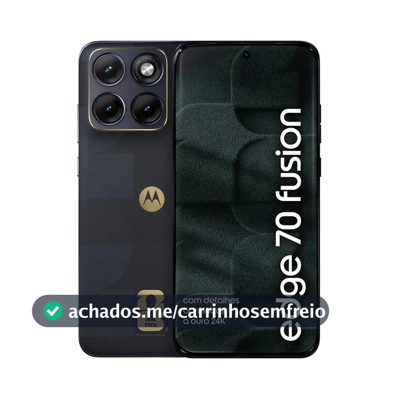 Smartphone Motorola Edge 70 Fusion 5g Fifa World Cup Collection - 256gb 8gb Ram + 16gb Ram Boost, Camera 50mp Sony Lytia 710, Tela 1.5k Extreme Amoled - Grafite