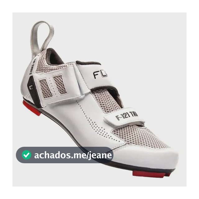 Sapatilha De Ciclismo Flr F-121 Triathlon Branca