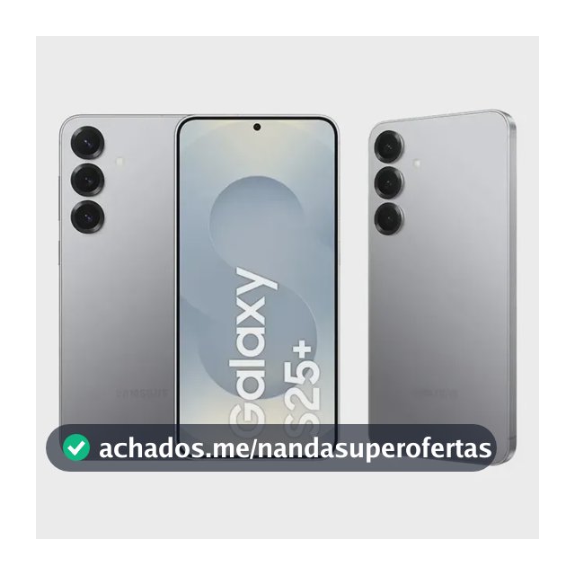 Samsung Galaxy S25+ 512gb, 12gb Ram, Câmera Tripla Prata, 5G