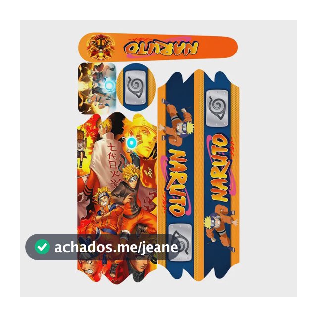 Cartela Adesivo Bicicleta Infantil  - Naruto