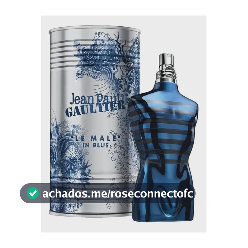 Perfume Jean Paul Gaultier Le Male In Blue Eau de Parfum Masculino 75ml Aromático Apimentado - Edição Limitada