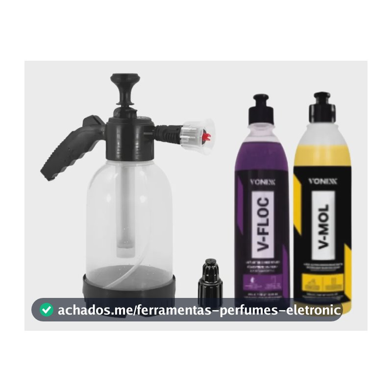 Kit Snow Foam 2l Espuma 2 Em 1 Lavar Carro Vfloc Vmol Vonixx