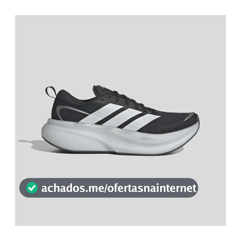 Tênis Feminino Supernova Glide W adidas Preto Liso 37 Br
