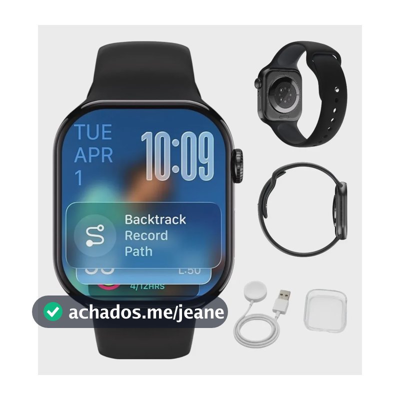 Relógio Smartwatch S11 Séries 11 Microwear Chatgpt Nfc Gps Lançamento 2026 preto