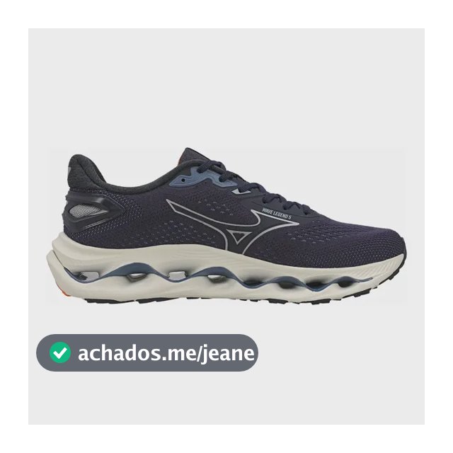 Tênis Masculino Wave Legend 5 Mizuno 555-marinho Liso 41