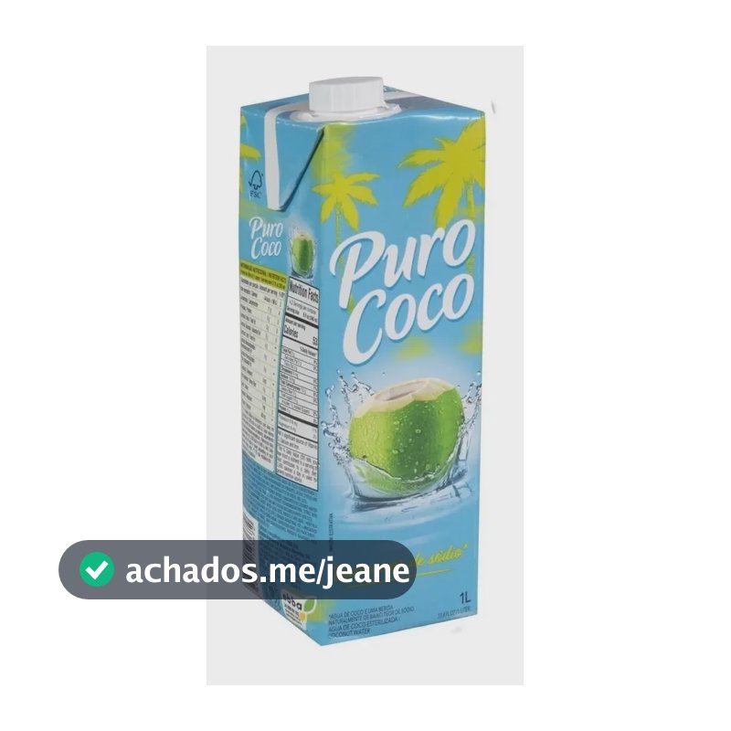 Água de Coco Puro Coco Caixa 1L