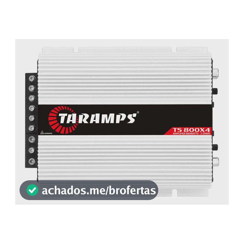 Modulo Taramps Ts 800 Rms Ts800x4 2 Ohms Amplificador 800w Entrada Rca E Fio T800 4 Canais Som Automotivo