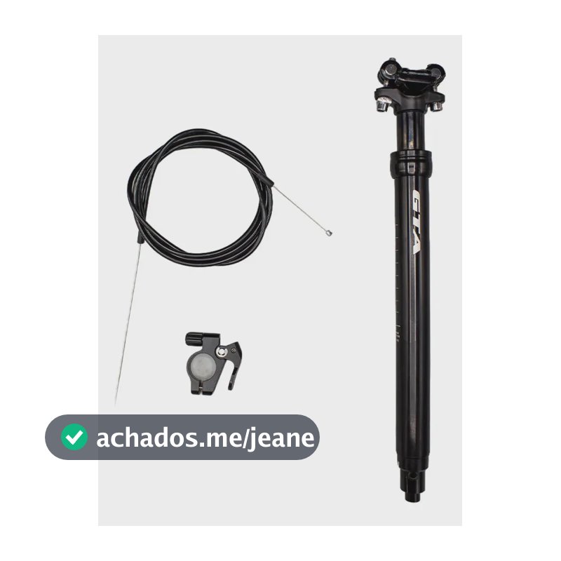 Canote De Selim Retrátil 27.2 Com Curso De 100mm Gta Preto