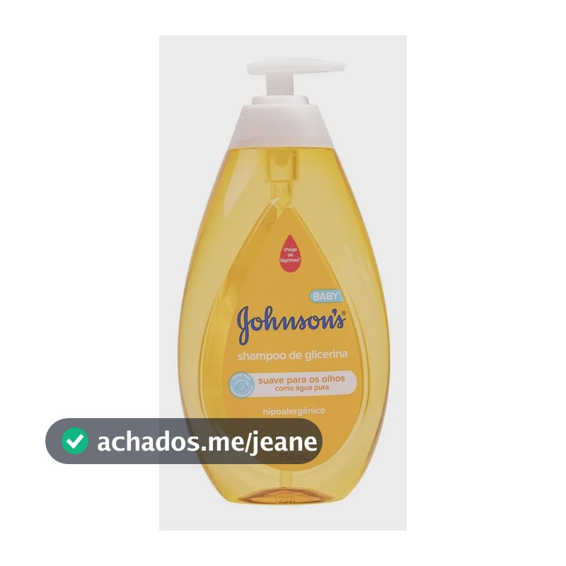 Shampoo Johnson's Baby Glicerina Hipoalergênico 750ml