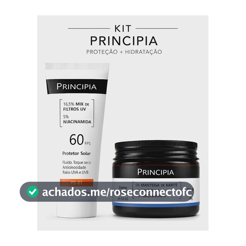 Kit Skincare Facial Principia Hidratante + Protetor Fps60