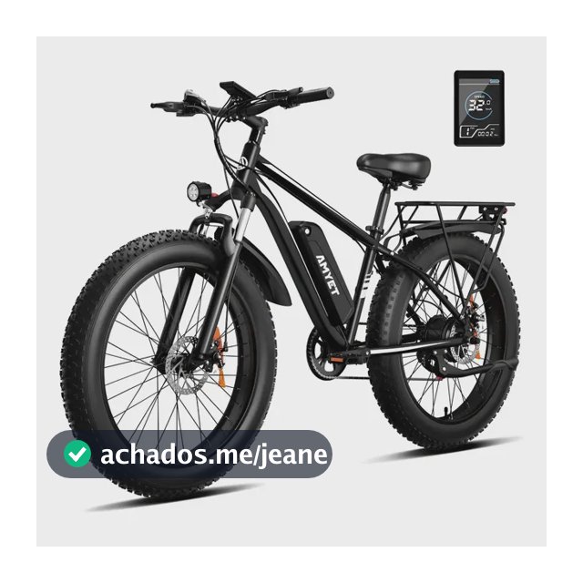 Bicicleta Elétrica Amyet Eb26 1000w 48v Preto