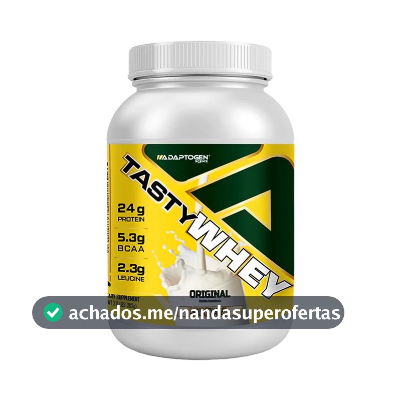 Proteína Adaptogen Science Tasty Whey Gourmet em pó Sem sabor x 900g