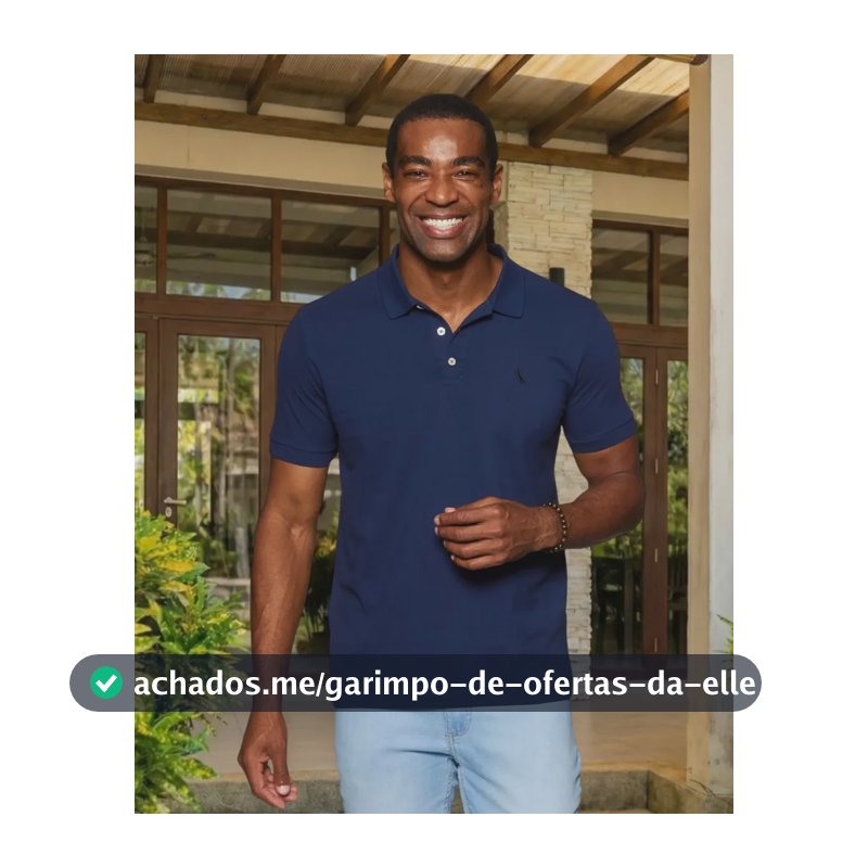 Camisa Polo Reserva Essence Básica Marinho Liso G