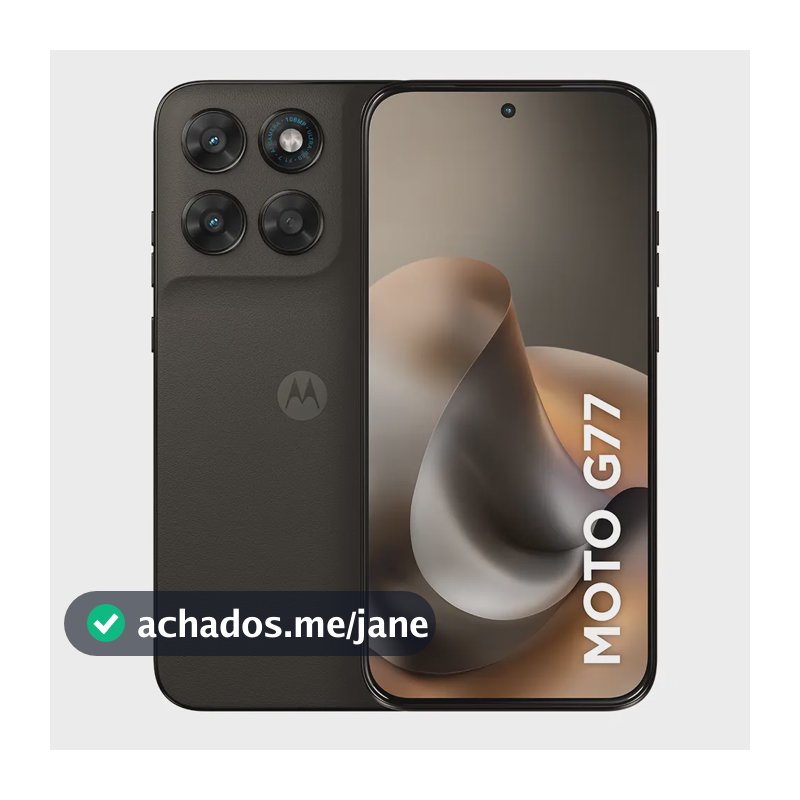 Smartphone Motorola Moto G77 5g - 256gb 8gb Ram + 16gb Ram Boost, Camera 108mp Ultra-pixel, Tela 1.5k Extreme Amoled 120hz, Ultrarresistente - Marrom
