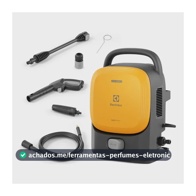 Lavadora De Alta Pressão Electrolux 1650psi 1400w De Potência Com Engate Rápido Easywash Lava Jato Lava Car Qws1650 Amarelo 127v 60 Hz