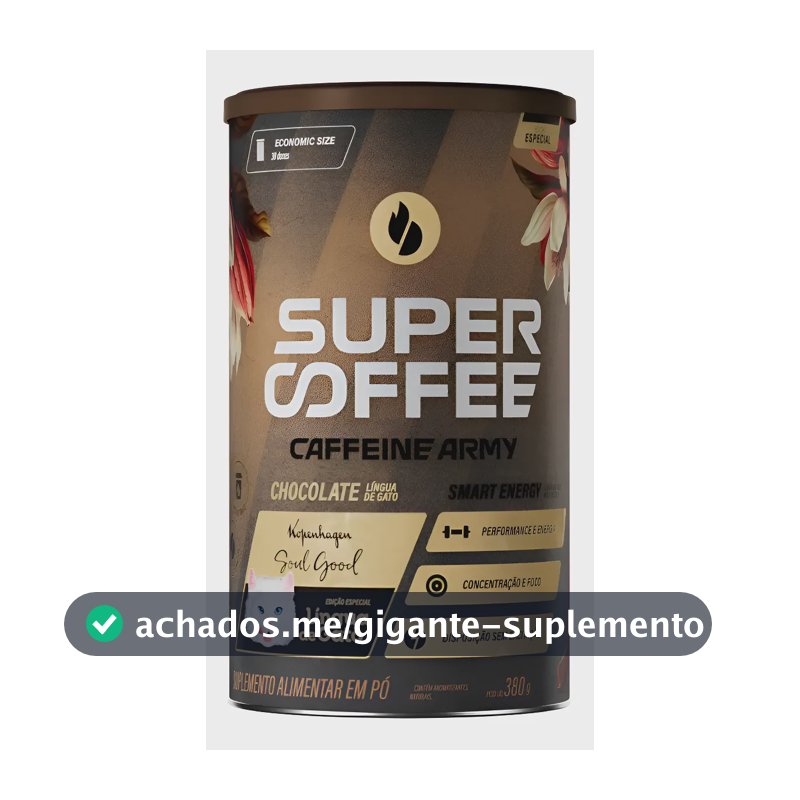 Supercoffee Lingua De Gato - Economic Size (380g) - Caffeine Chocolate Ao Leite