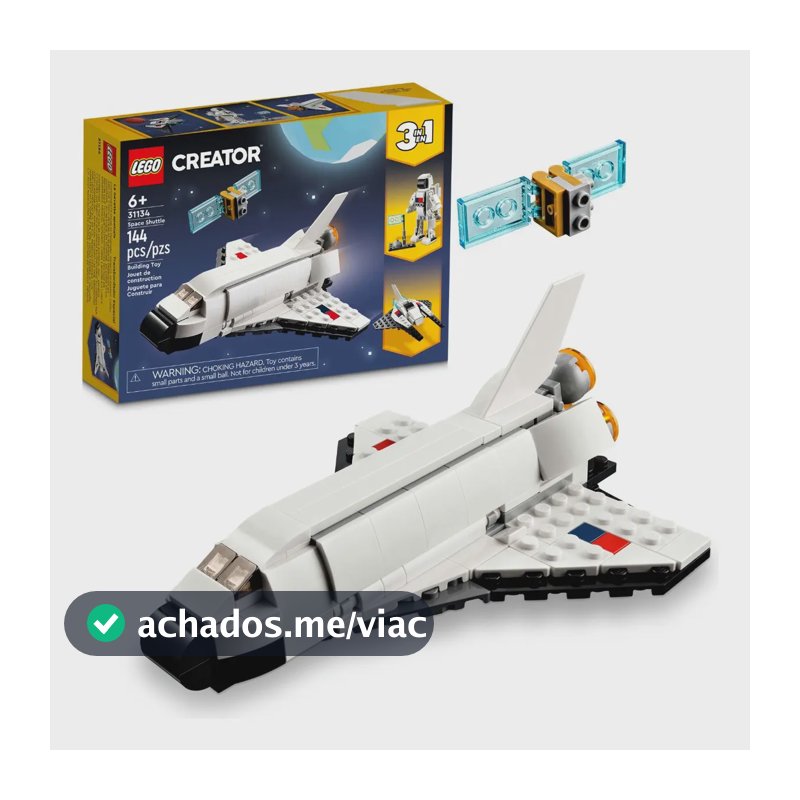 Kit Creator 31134 Ônibus Espacial 144 Peças Lego
