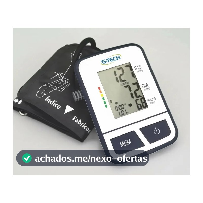 Aparelho medidor de pressão digital de braço BSP11 G-Tech