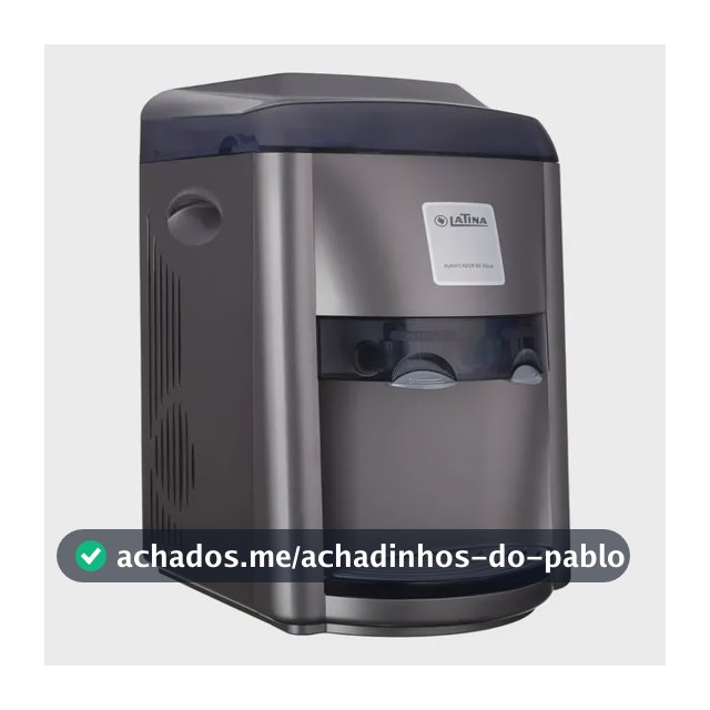 Purificador Água Latina Pa335 Refrigeração Eletrônica 2,1l Titanium
