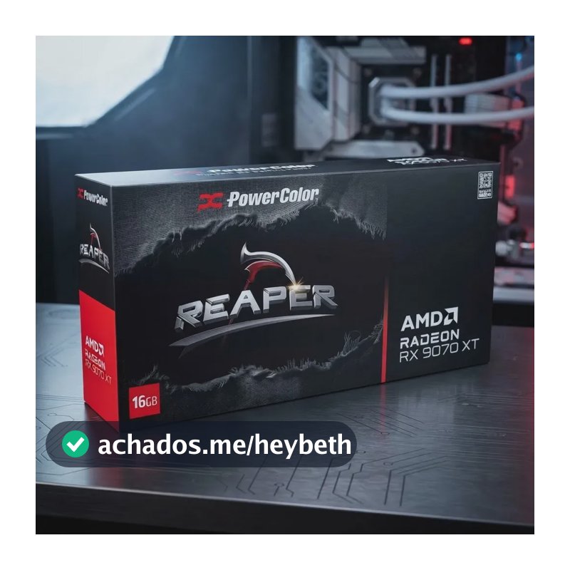 Placa De Video Powercolor Radeon Rx 9070 Xt Reaper, 16gb