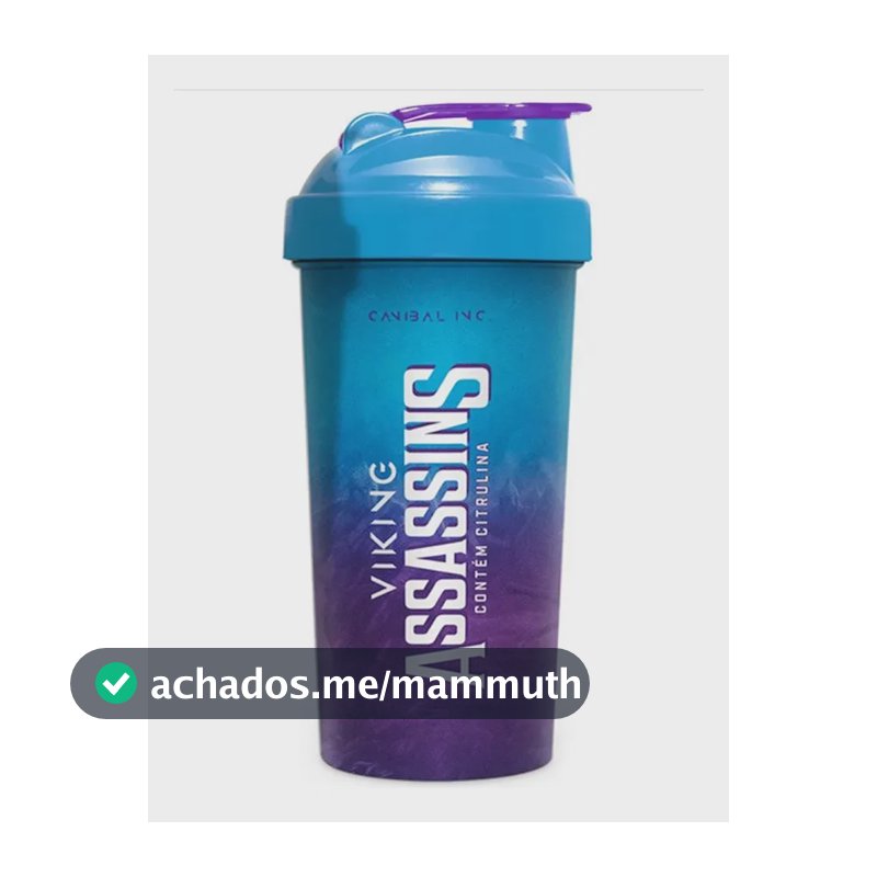 Coqueteleira Canibal de Plástico 600ml com Vedação Hermética
