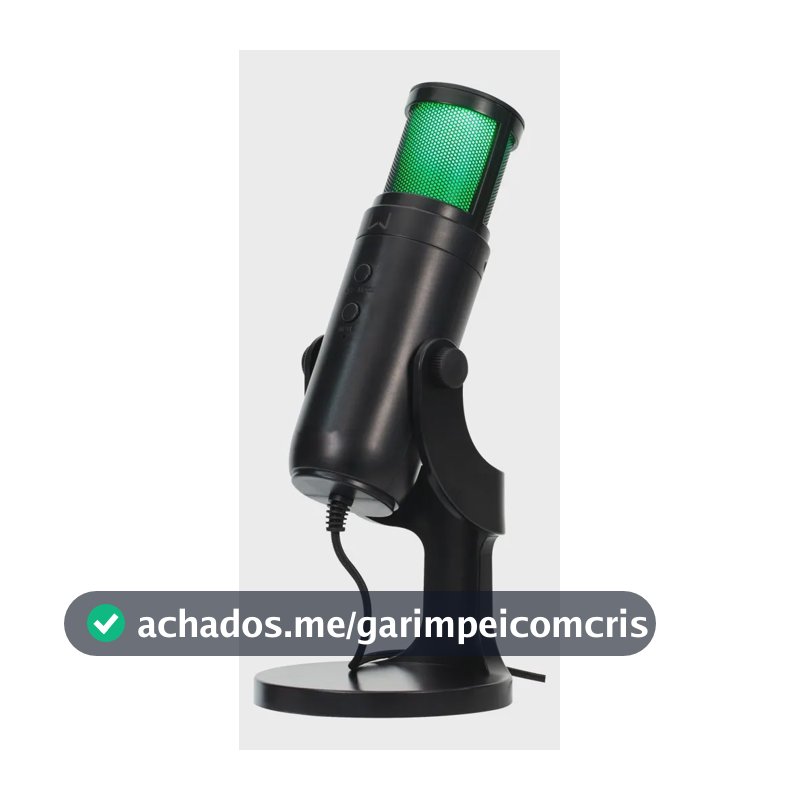 Microfone Mads Com Fio Preto Warrior - Ph690