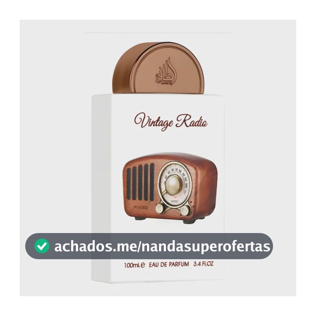 Perfume Árabe Vintage Radio Lataffa Pride Edp - 100ml
