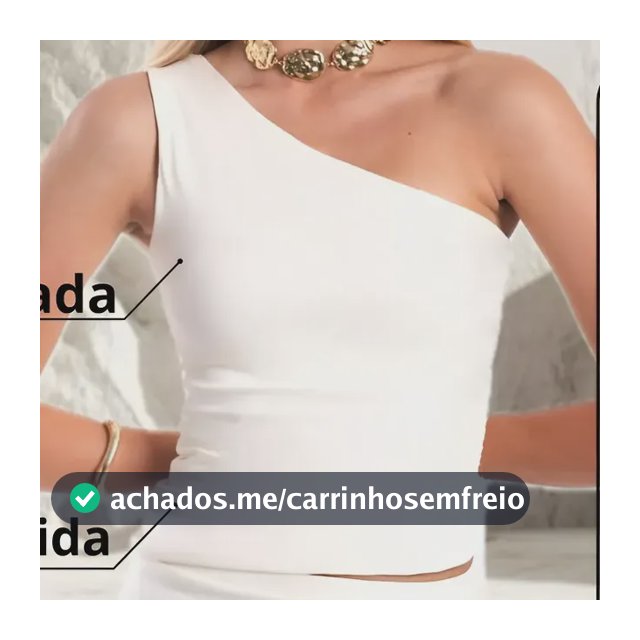 Blusa Feminina Um Ombro Só Forrada Poliamida Premium
