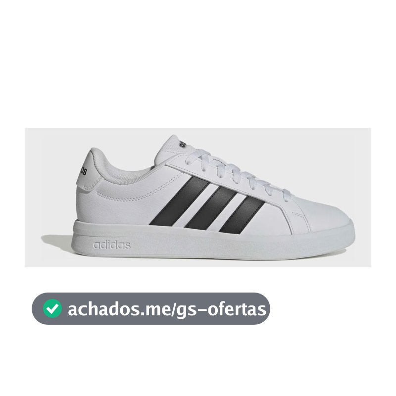 Tênis Masculino Grand Court Base 3.0 adidas Ftwwht/cblack/ftwwht Liso 41 Br