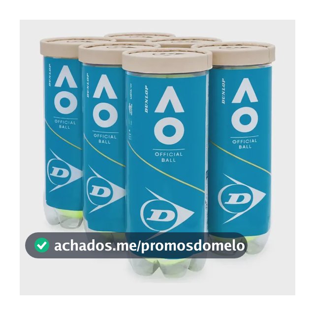 Bola De Tênis Dunlop Australian Open - Pack Com 6 Tubos