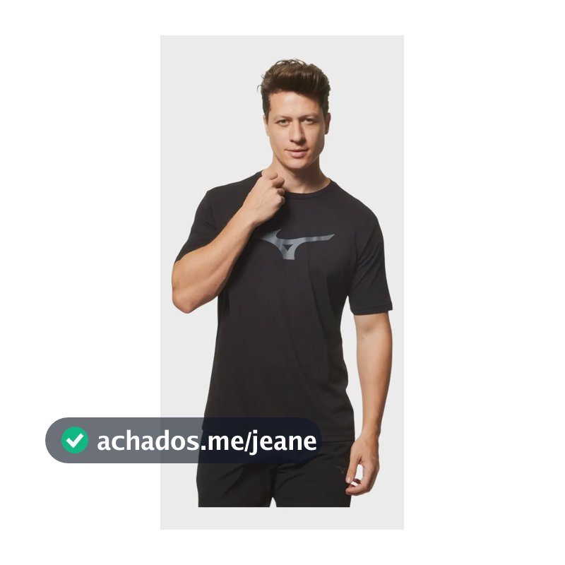Camiseta Masculina T-shirt Mizuno Basic Big Ptdrsd Liso M Lisa