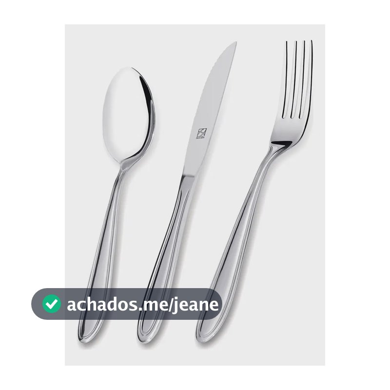 Faqueiro Jogo Talheres 30 Peças Monterrey Hercules Aço Inox Cor Prateado