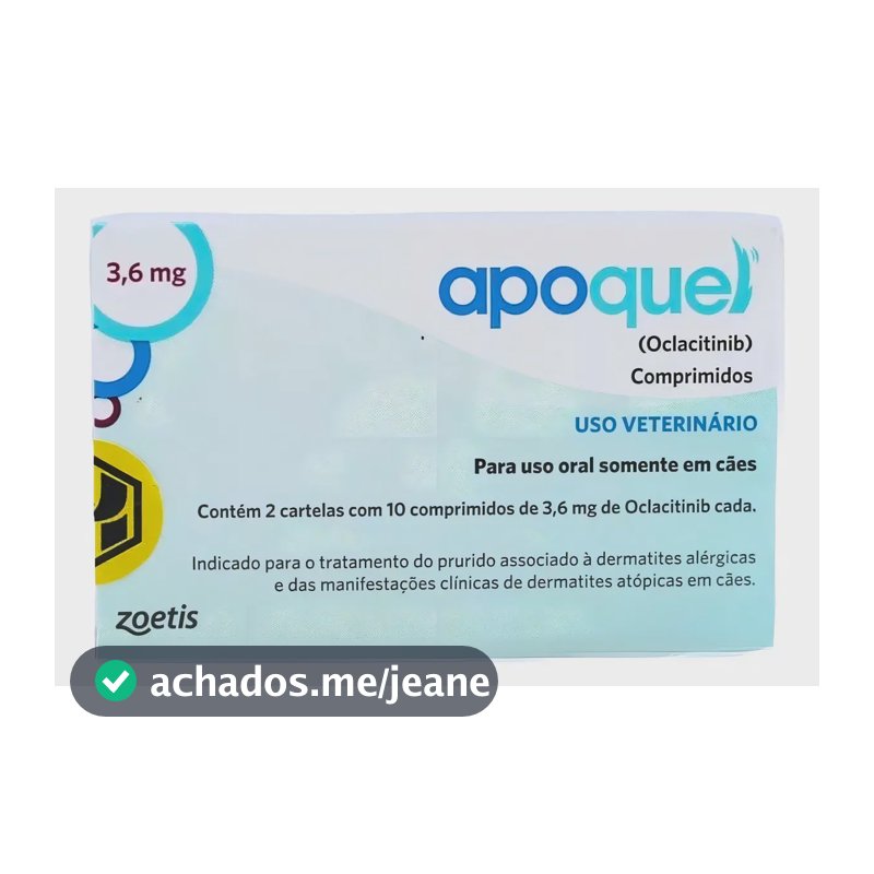 Apoquel Dermatológico Anti Coceira Cães 3,6 Mg
