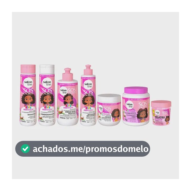 Kit Completo Para Os Cachos E Crespos Sos Cachos Kids
