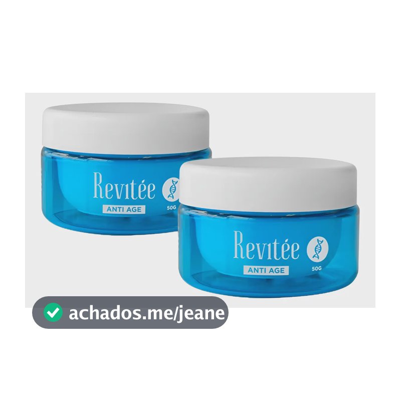 Kit 2 Potes Creme Revitee Anti Idade 50g Pele 20+