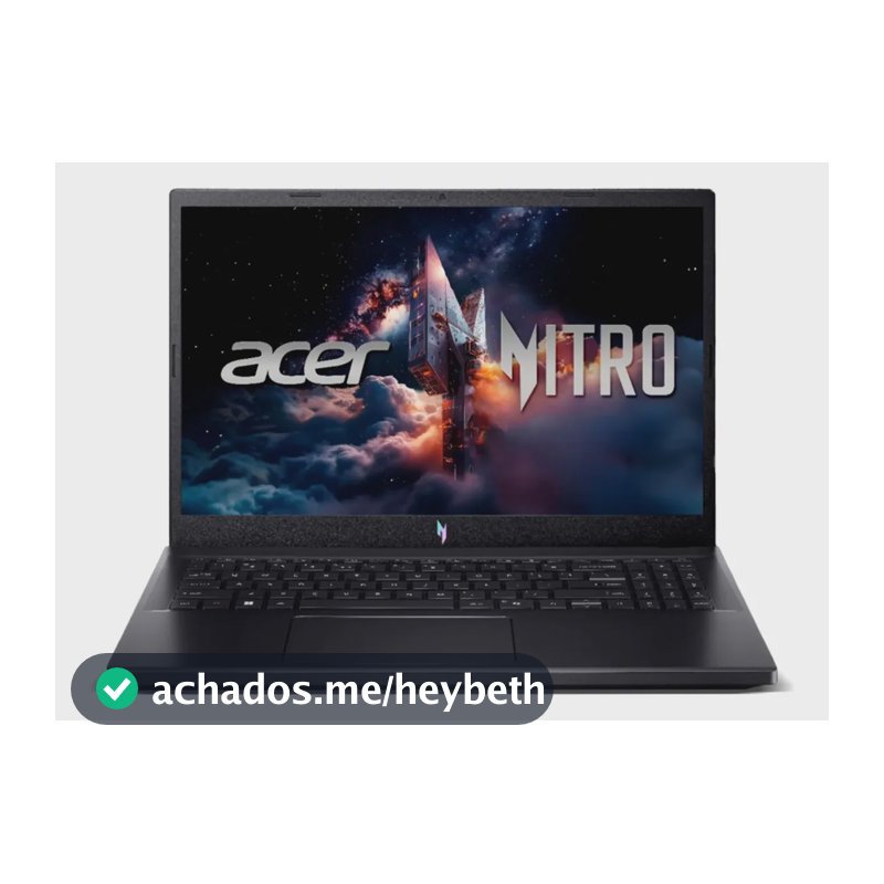 Notebook Gamer 15.6" Acer Nitro V 15 Processador Intel Core i7 de 13ª Geração Placa de Vídeo NVIDIA GeForce RTX 4050 RAM de 16GB DDR5 SSD de 512GB Tela IPS Full HD de 165Hz Sistema Linux