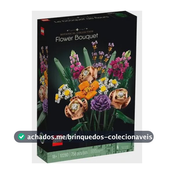 Ícones de Lego (10280) Buquê de flores Número de peças 756