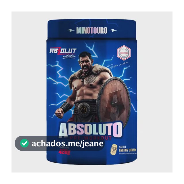 Pré Treino Absoluto 420g - Absolut Nutrition Sabor Energy Drink