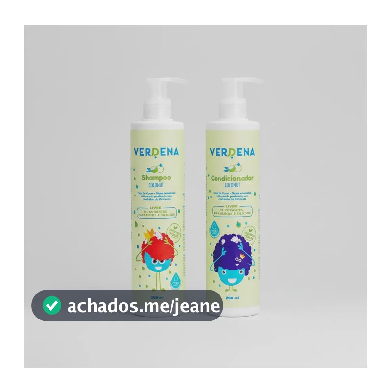 Kit Shampoo + Condicionador Infantil Coco - Verdena Baby