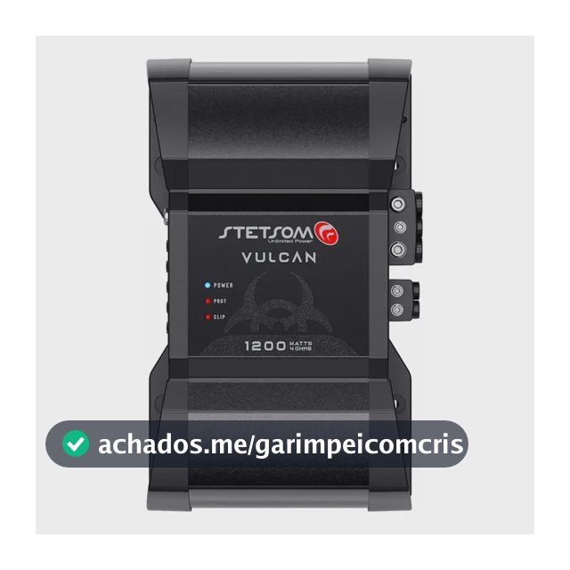 Módulo Vulcan Stetsom 1200.1 4 Ohms Para Som Automotivo 4 Ohms