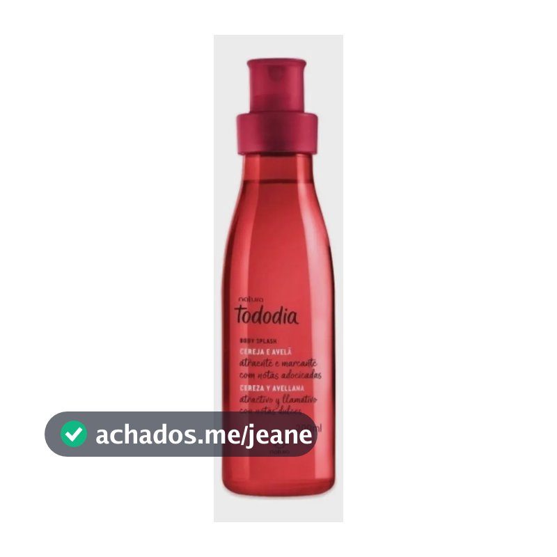 Body splash Natura Tododia cereja e avelã 200ml