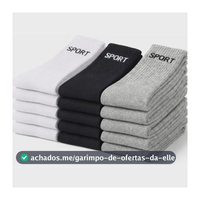 Kit 12 Pares Meias Cano Alto Algodão Para Esporte Academia Sortidas 40-46