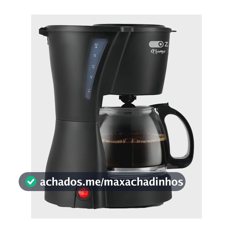 Cafeteira Elétrica Jarra Vidro Filtro Permanente Capacidade 18 Xicaras Arome Ca3000 Oz