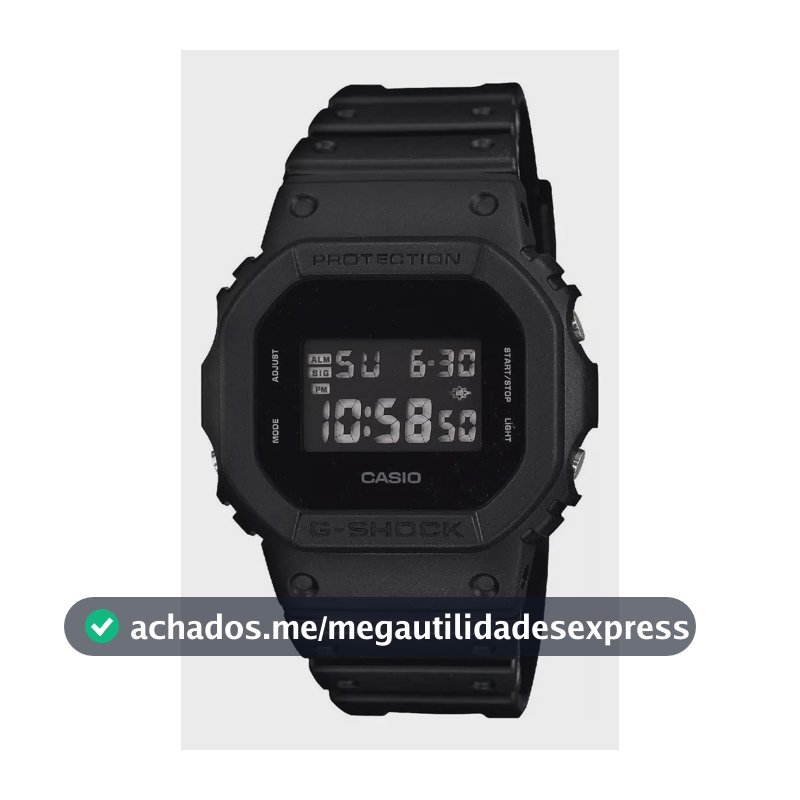 Relógio Casio Masculino G-shock Digital Preto Dw-5600bb-1dr Preto