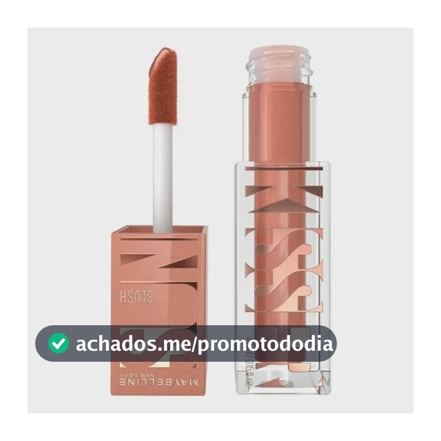Blush Líquido Com Efeito Luminoso Natural, Fácil Aplicação, Longa Duração 12h, Cor 08 Shades On, Sunkisser Maybelline NY, 4,7ml