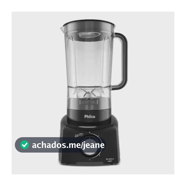 Liquidificador Philco 2,7L 4 Velocidades 1050W PLQ11A