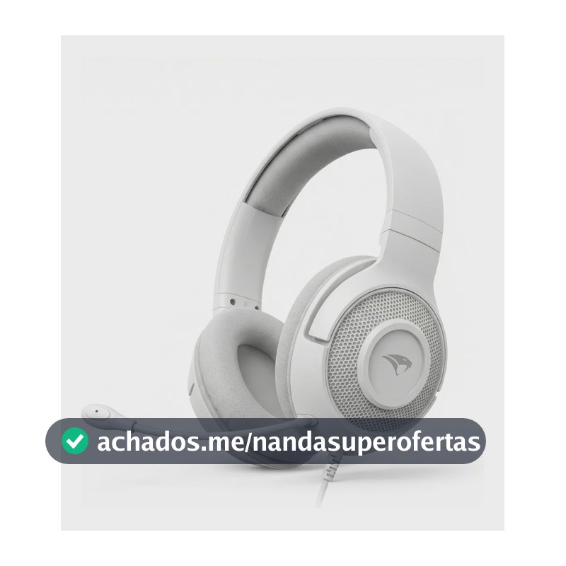 Headset Com Fio Viper Pro Creative Branco Vo401 Com Microfone Para Escritório Branco