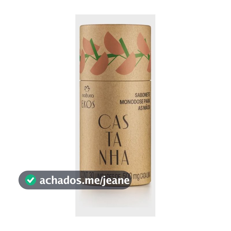 Sabonete Monodose Para As Mãos Ekos Castanha 30 Un De 500 Mg